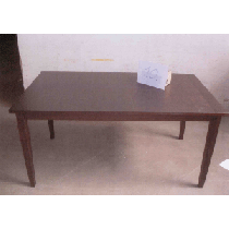 Esstisch, 160cm x 90cm, Schwarz, massiv