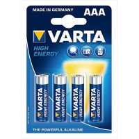 Varta High Energy Aaa/Lr03 Batterier (4 Stk.)