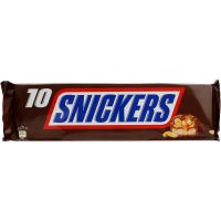 Snickers sjokoladeplate 10-pakning 500 g