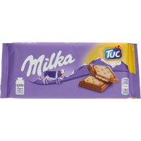 Milka Alpine Milk & Tuc-kjeks 100 g