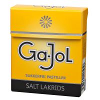 Ga-Jol gul salt-lakris 8 pakker 184 G