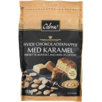 Odense Hvid Chokoladeknapper med Karamel 115g