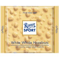Ritter Sport hvit/nøtt 100 g