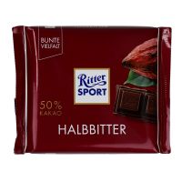 Ritter Sport halvbitter 50 % kakao 100 g
