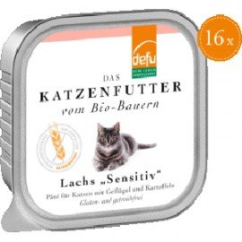 Defu Nassfutter für Katzen, Lachs, Sensitive, getreidefrei | Katzenfutter online bestellen Schweiz